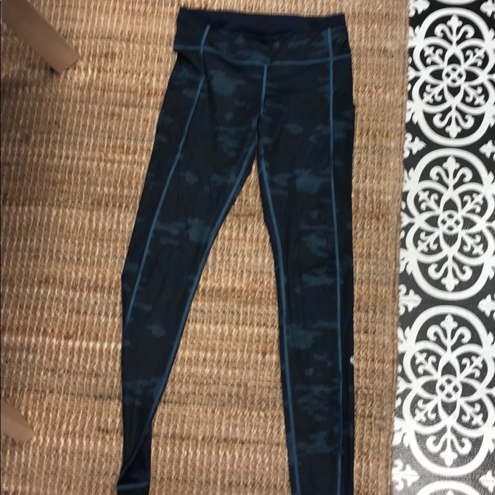 Lululemon blue camo speed tights